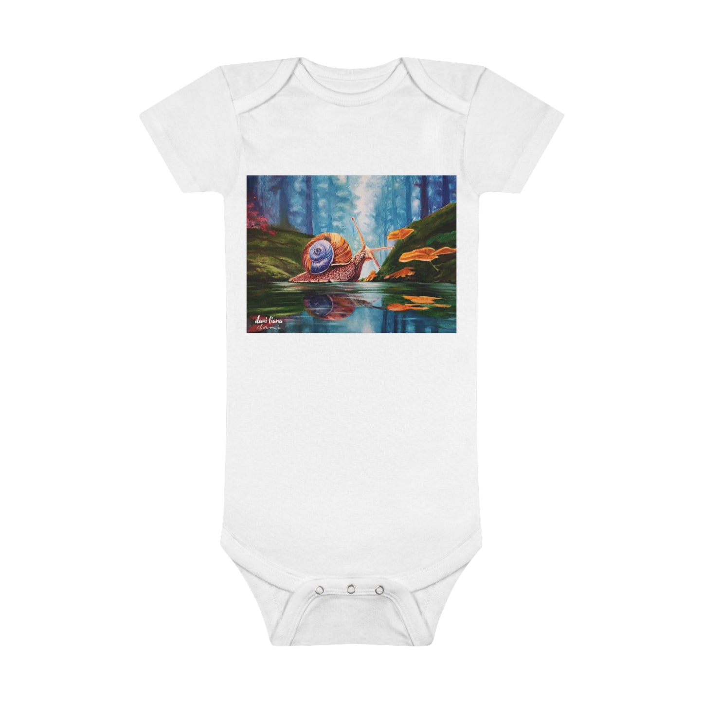 Snail Organic Baby Bodysuit