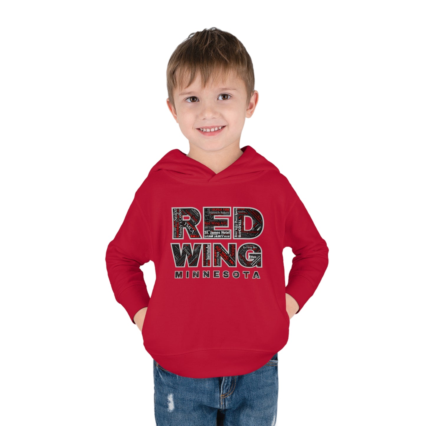 Red Wing Community Toddler Pullover Fleece Hoodie