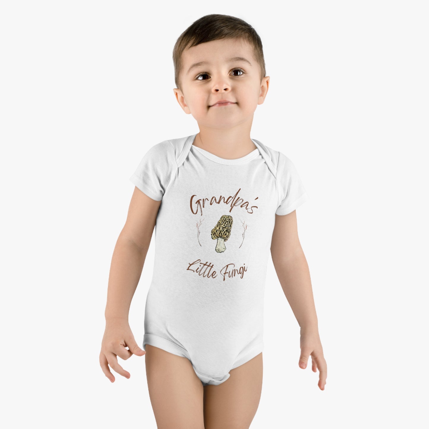 Grandpa's Little Fungi Organic Baby Bodysuit