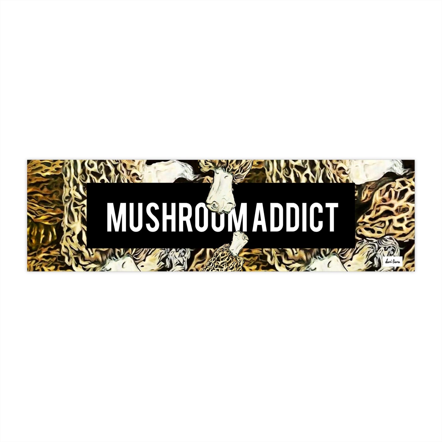 Mushroom Addict. Morel Mushroom Bumper Sticker