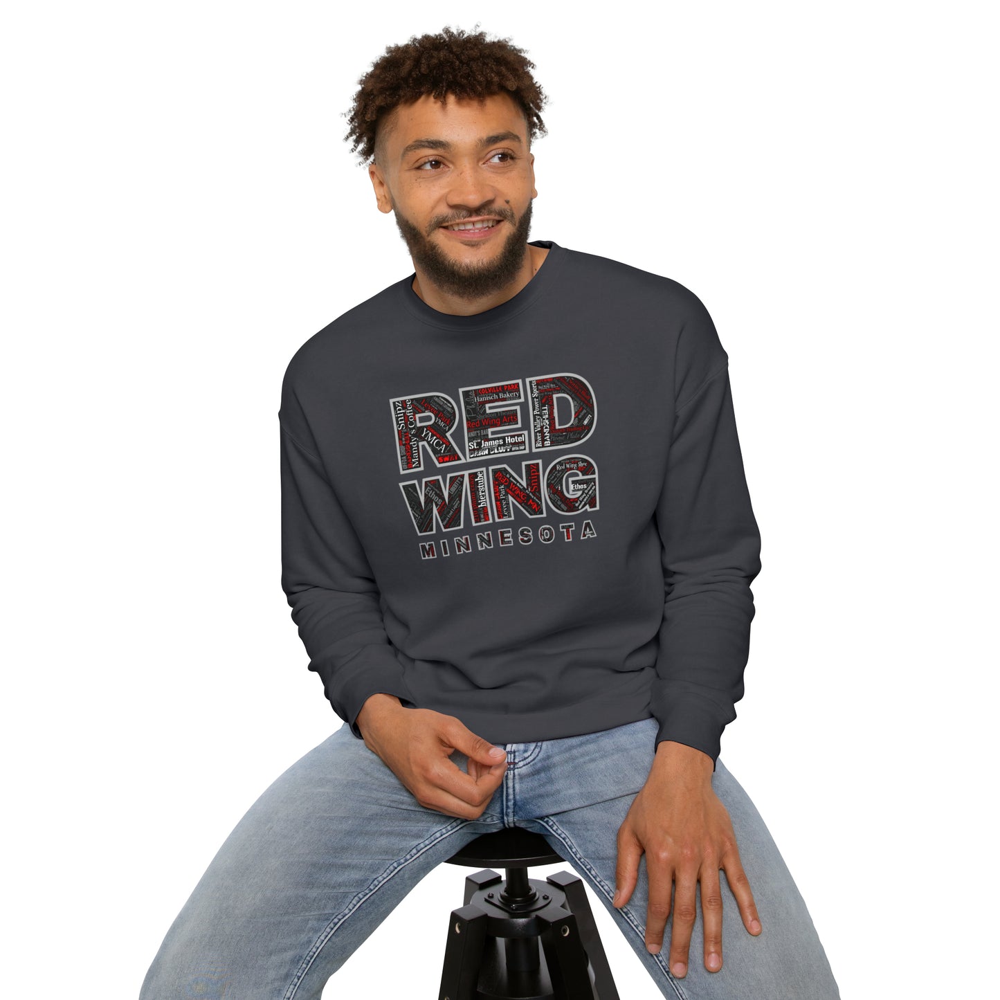 Red Wing Community Unisex Drop Shoulder Sweatshirt