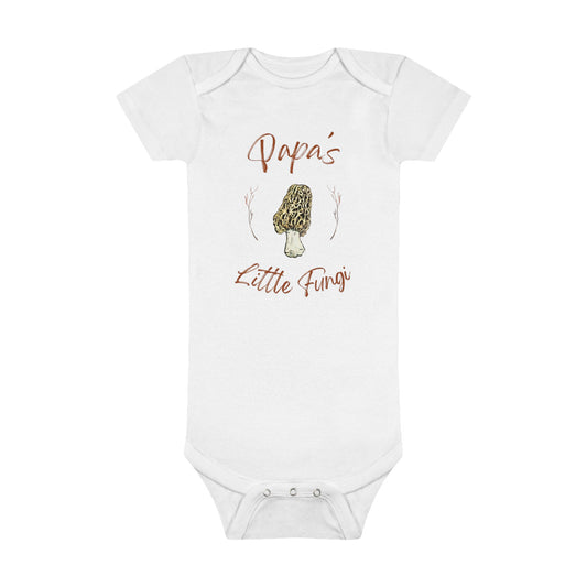 Papa's Little Fungi Organic Baby Bodysuit