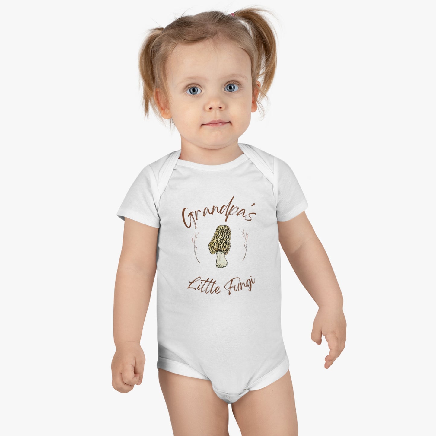 Grandpa's Little Fungi Organic Baby Bodysuit