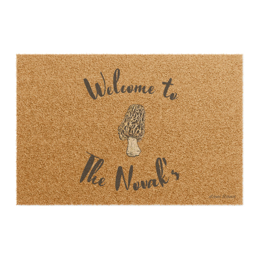 Minimal Morel Mushroom Doormat