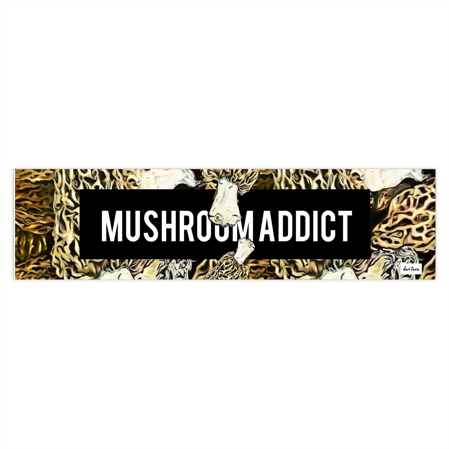 Mushroom Addict. Morel Mushroom Bumper Sticker