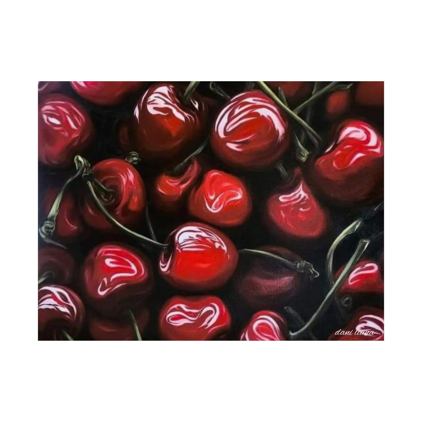 Cherry Oil Painting Print