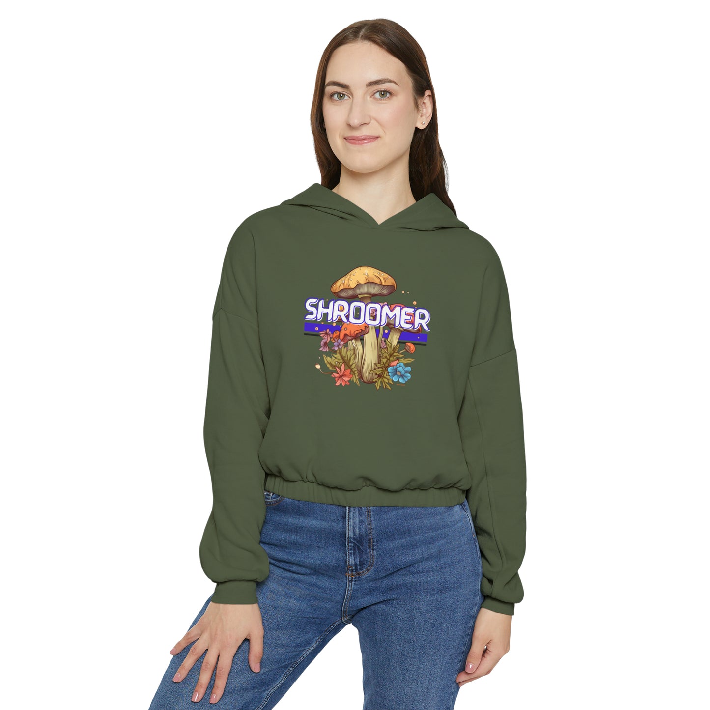 Shroomer Bouquet Women's Cinched Bottom Hoodie