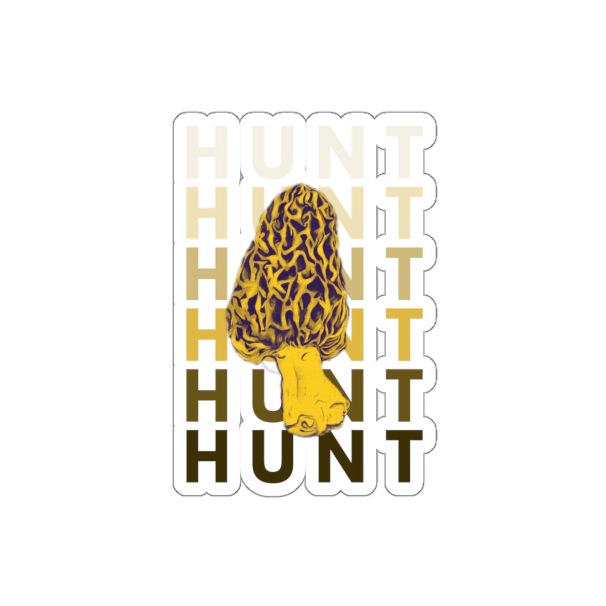 Morel Mushroom Die-Cut Sticker