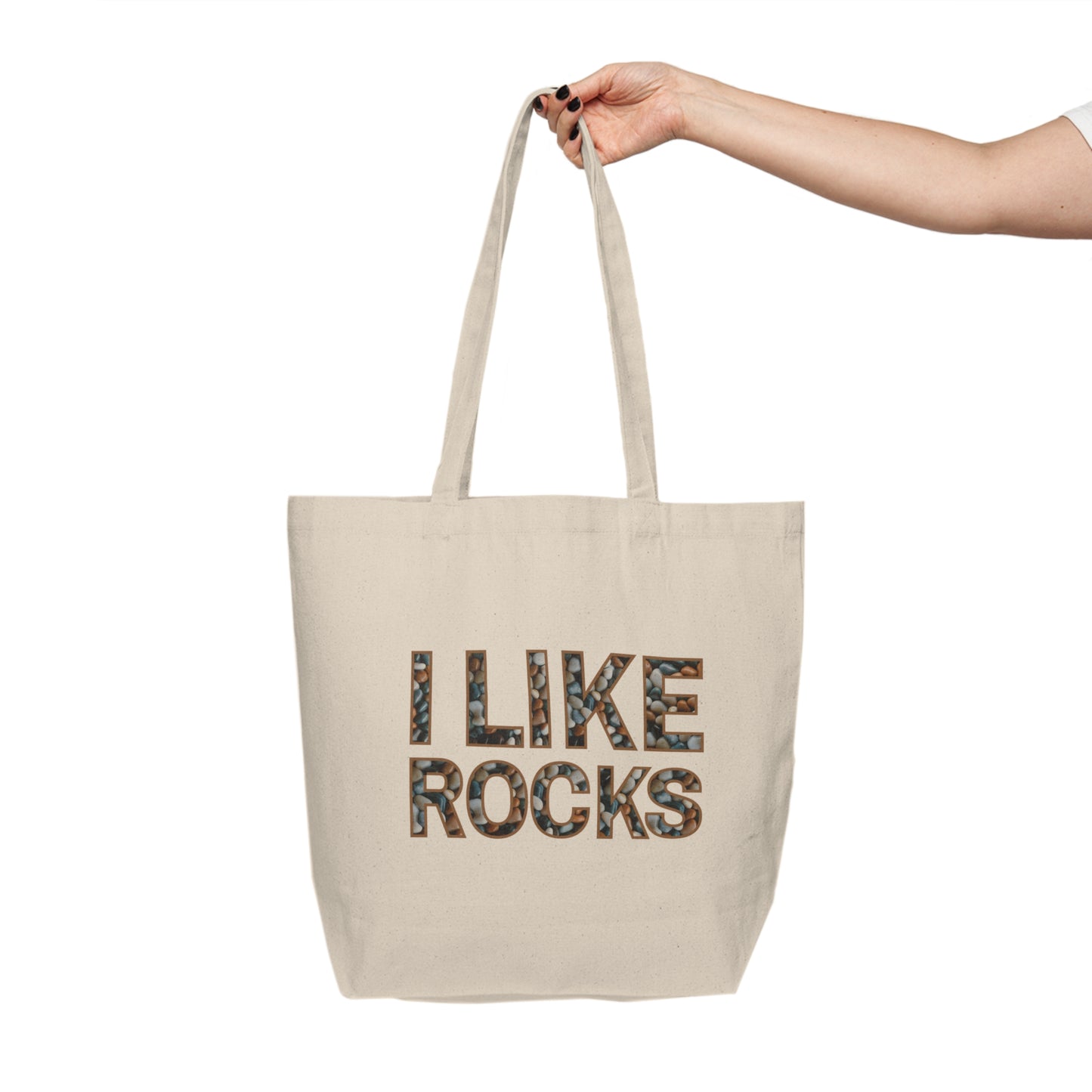 I like Rocks, Sustainable Canvas Shopping Tote