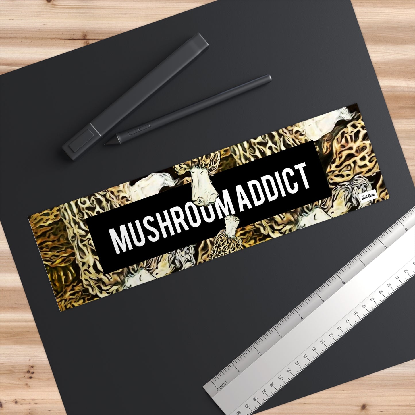 Mushroom Addict. Morel Mushroom Bumper Sticker