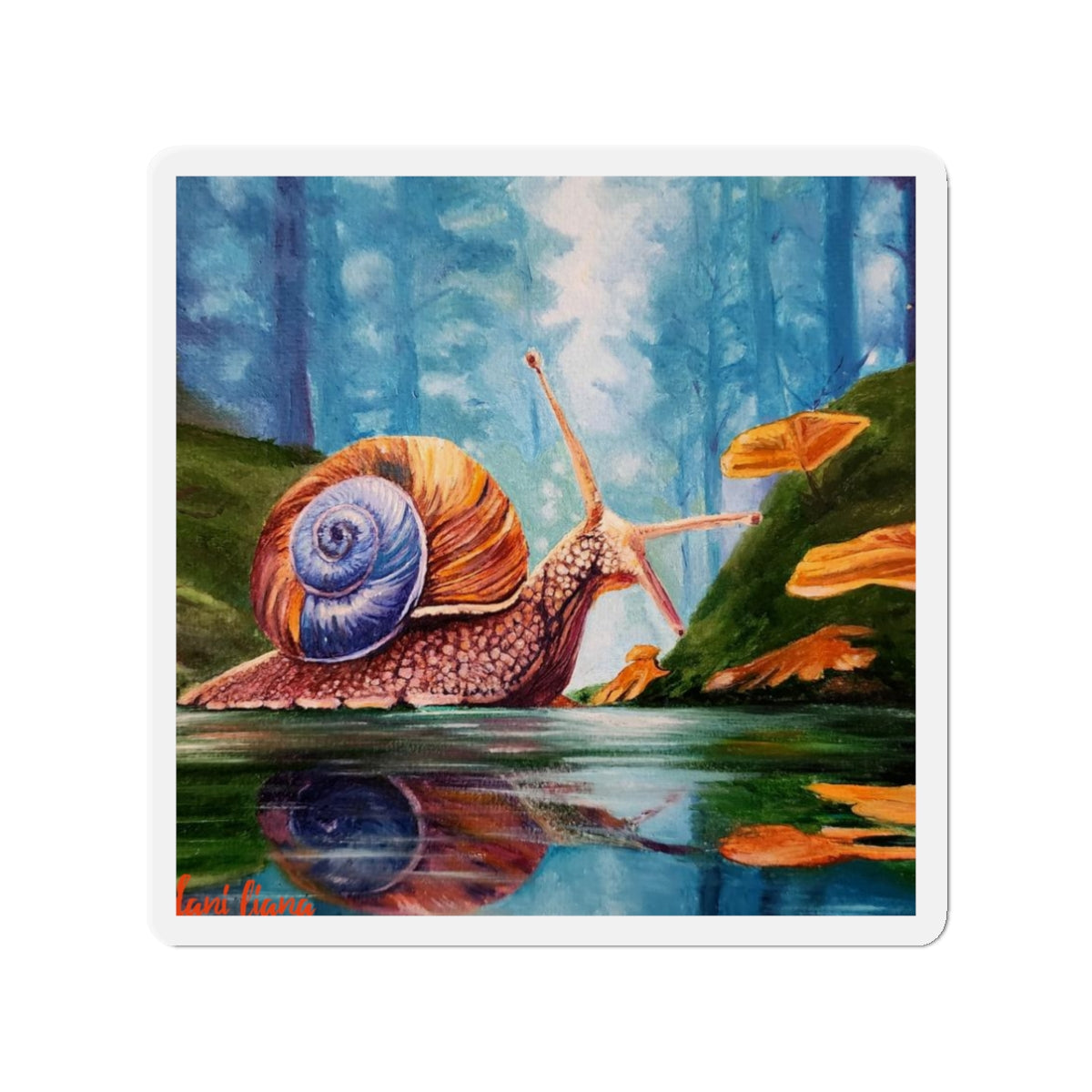 Magical Snail Die-Cut Magnets