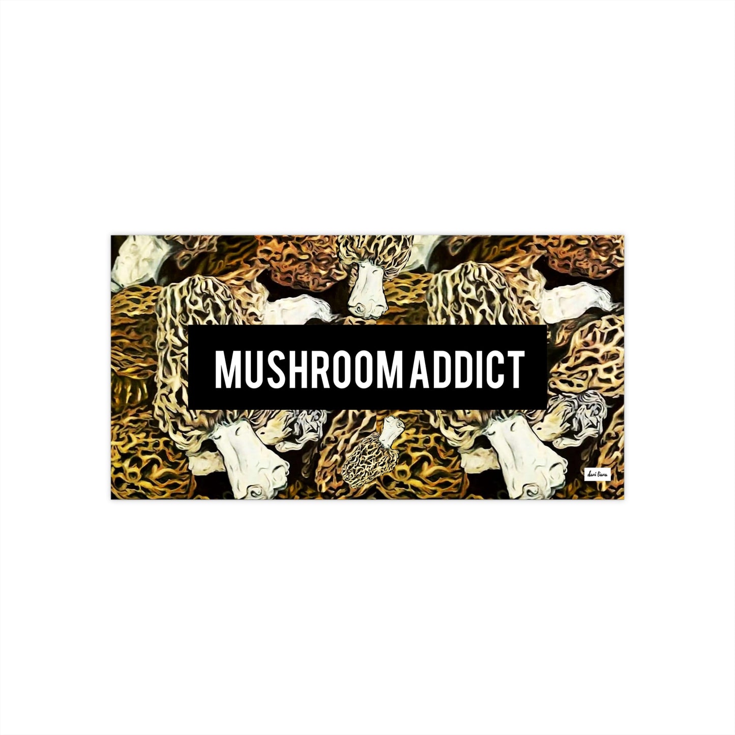 Mushroom Addict. Morel Mushroom Bumper Sticker