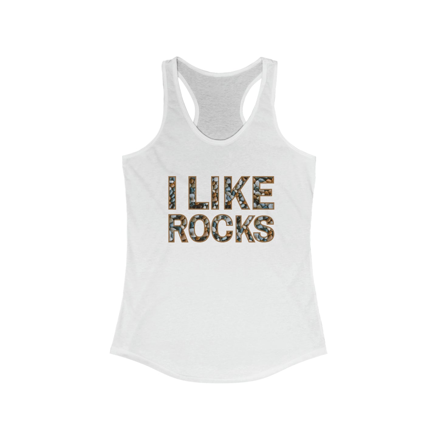 I Like Rocks, Women's Racerback Tank