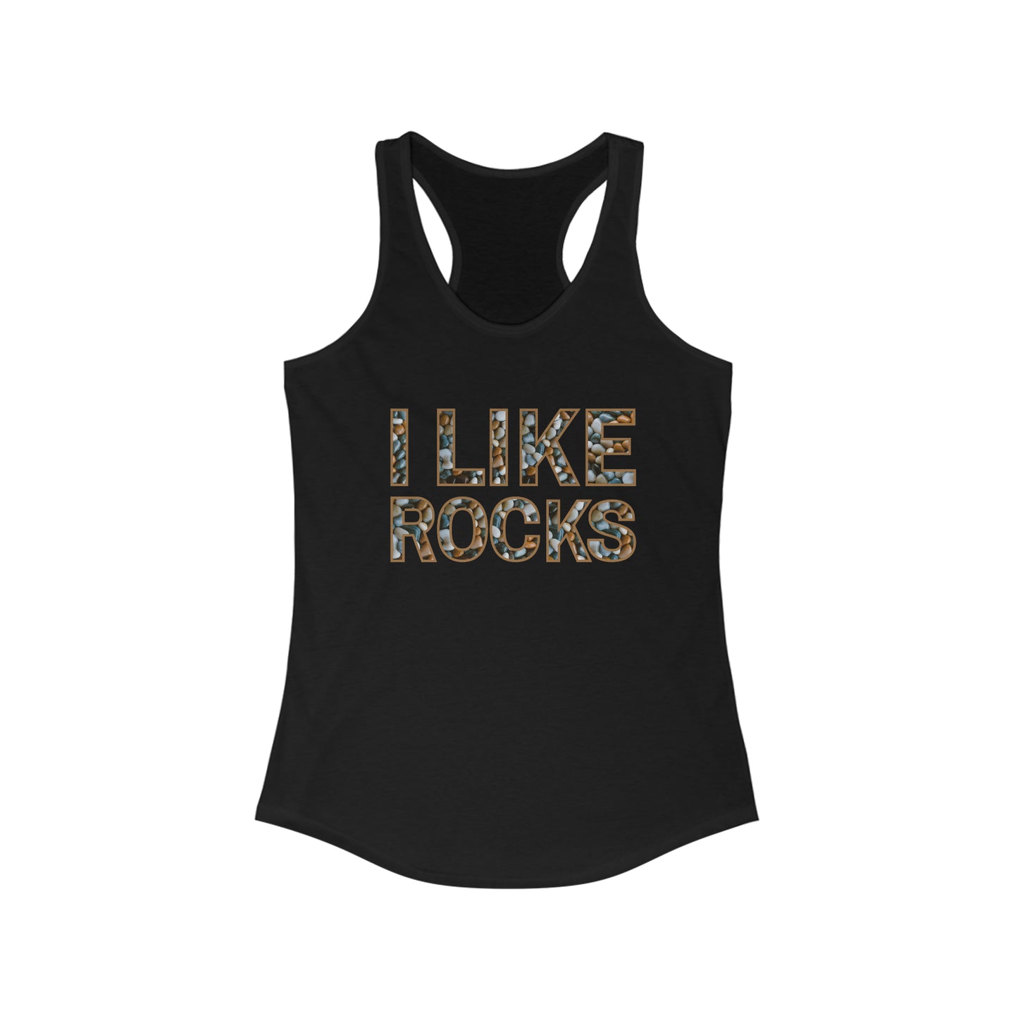 I Like Rocks, Women's Racerback Tank