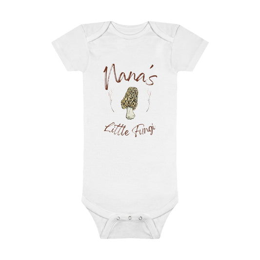 Nana's Little Fungi Organic Baby Bodysuit