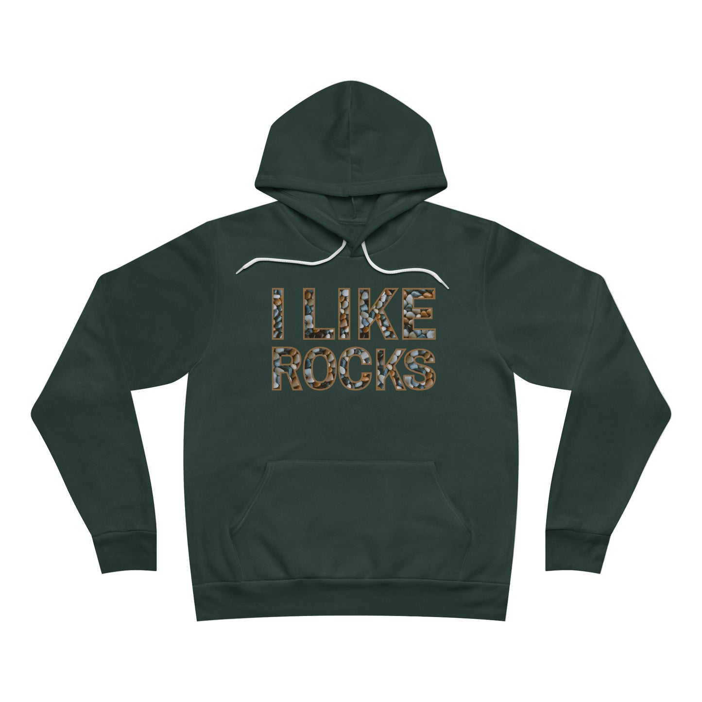 I like rocks. Unisex Sponge Fleece Pullover Hoodie