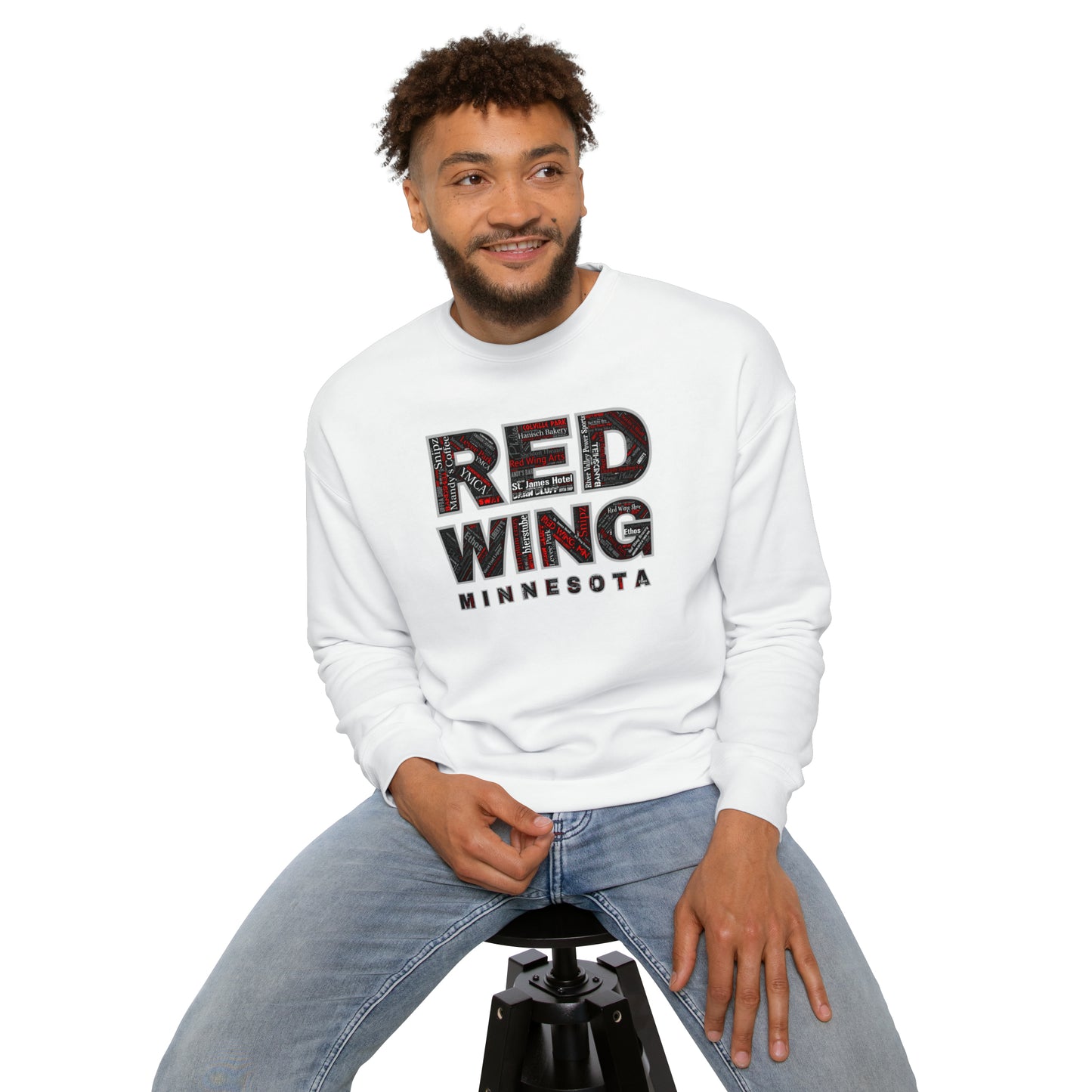 Red Wing Community Unisex Drop Shoulder Sweatshirt