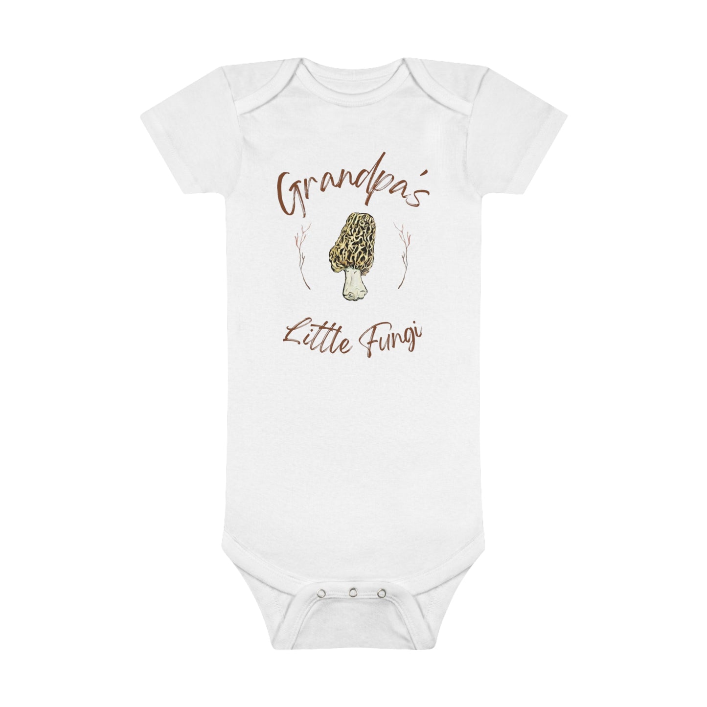 Grandpa's Little Fungi Organic Baby Bodysuit