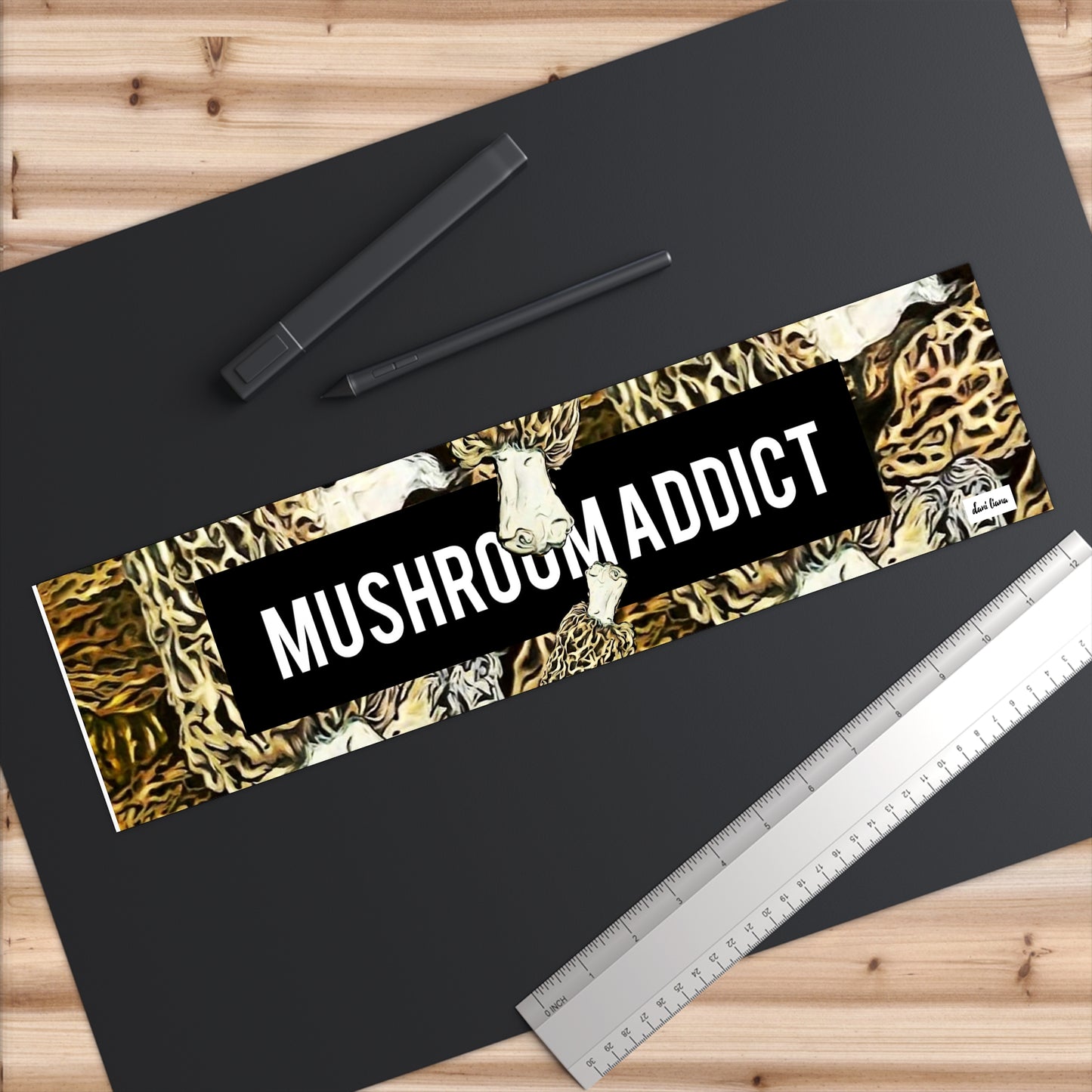 Mushroom Addict. Morel Mushroom Bumper Sticker