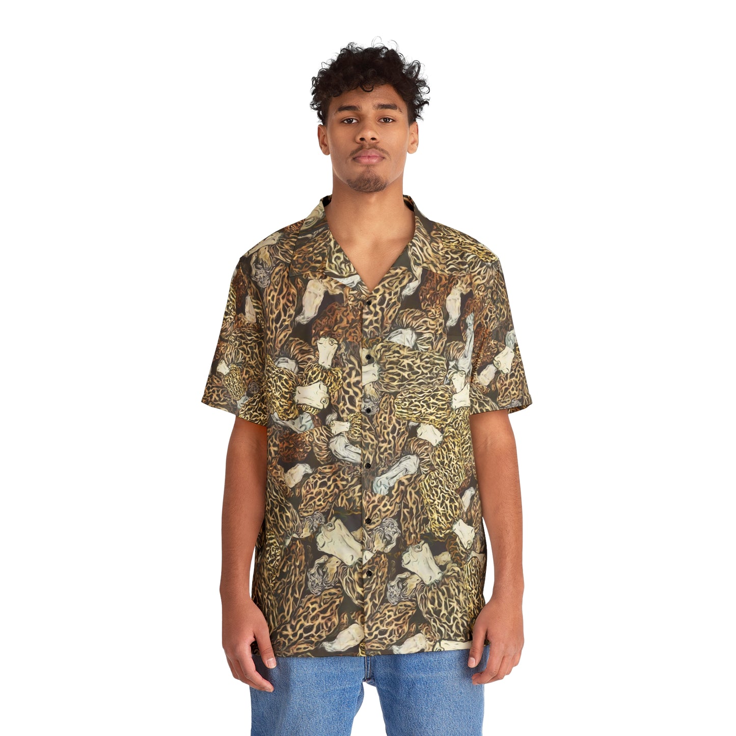 Morel Mushroom Hawaiian Shirt