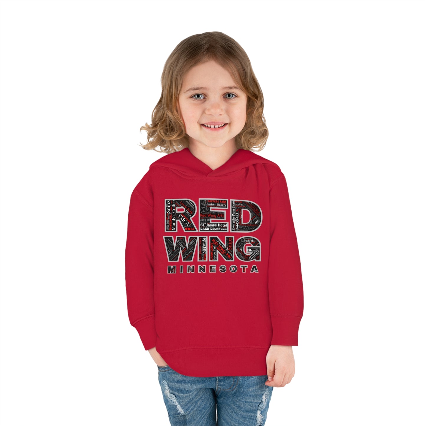 Red Wing Community Toddler Pullover Fleece Hoodie