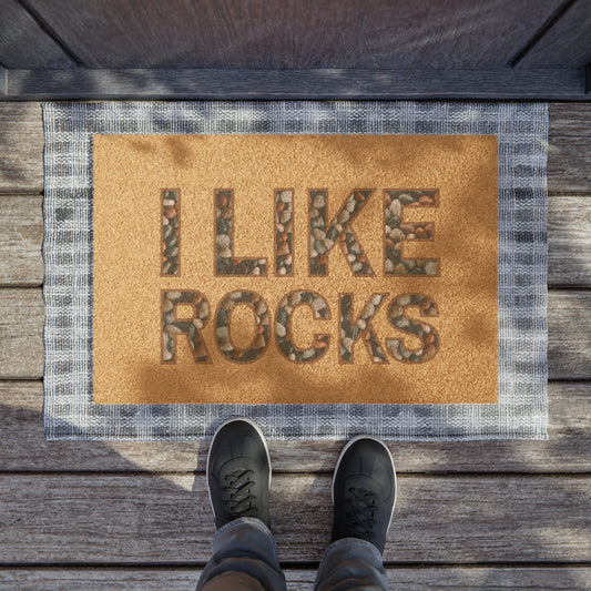 I like rocks Doormat