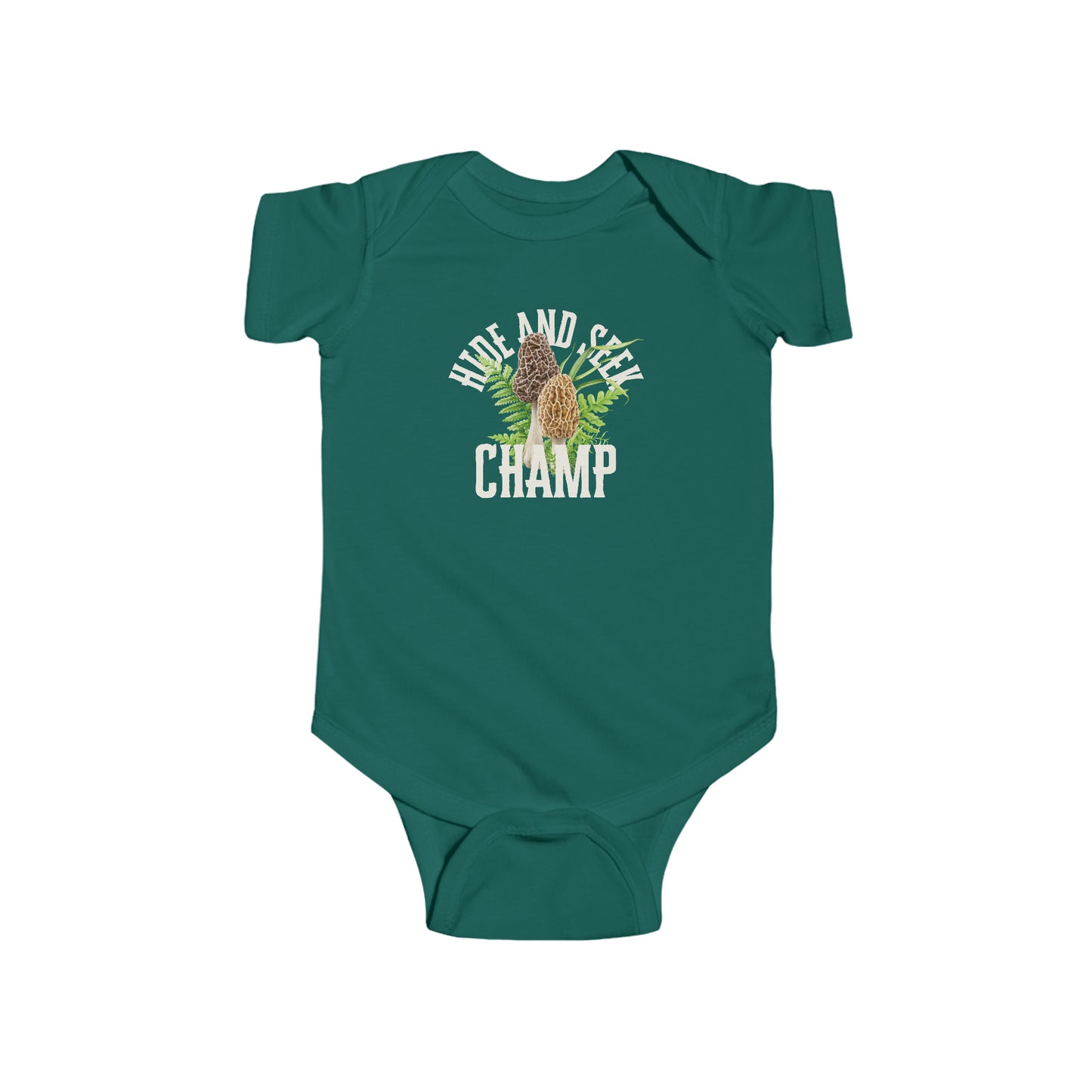 Hide and Seek Morel Mushroom Infant Fine Jersey Bodysuit