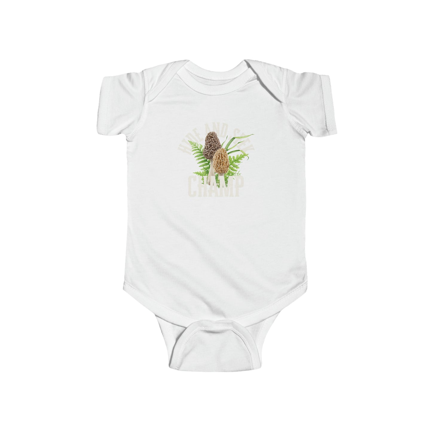 Hide and Seek Morel Mushroom Infant Fine Jersey Bodysuit