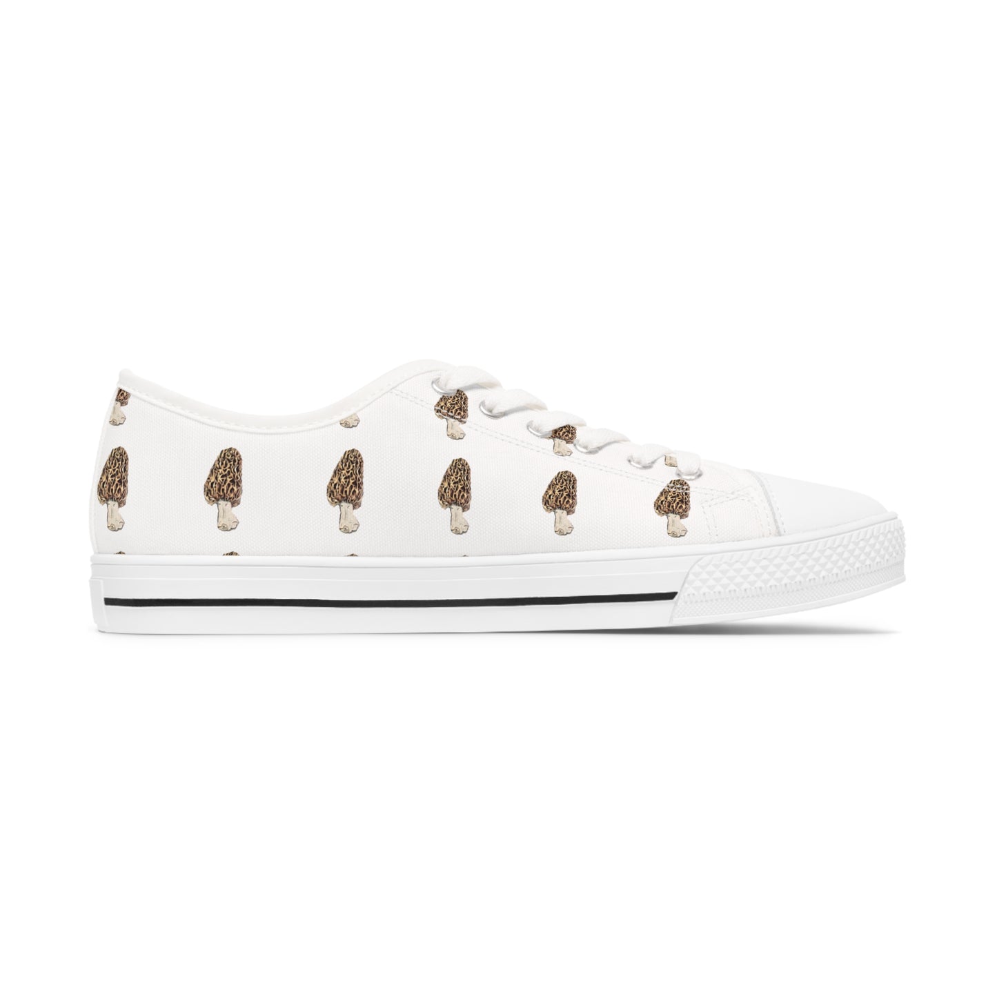 Morel Mushroom Lace-up canvas shoes