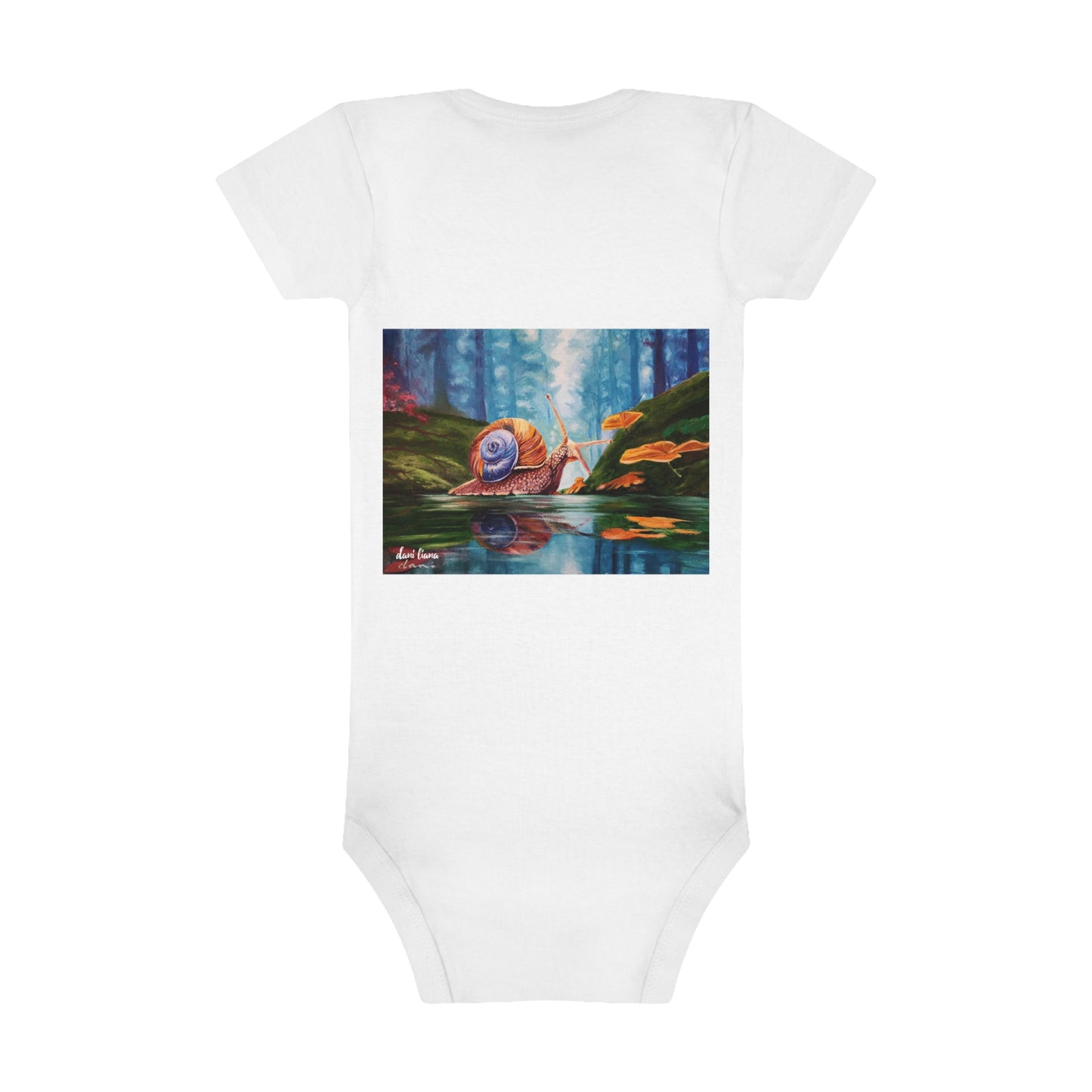 Slowly, but Surely. Snail Organic Baby Bodysuit