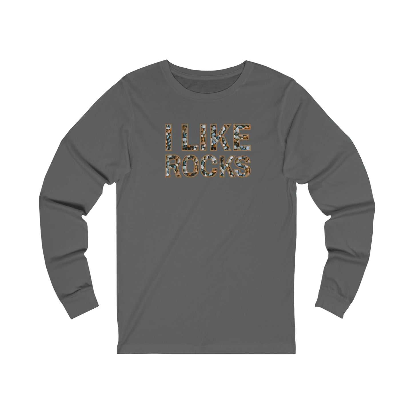 I like Rocks, Unisex Jersey Long Sleeve Tee