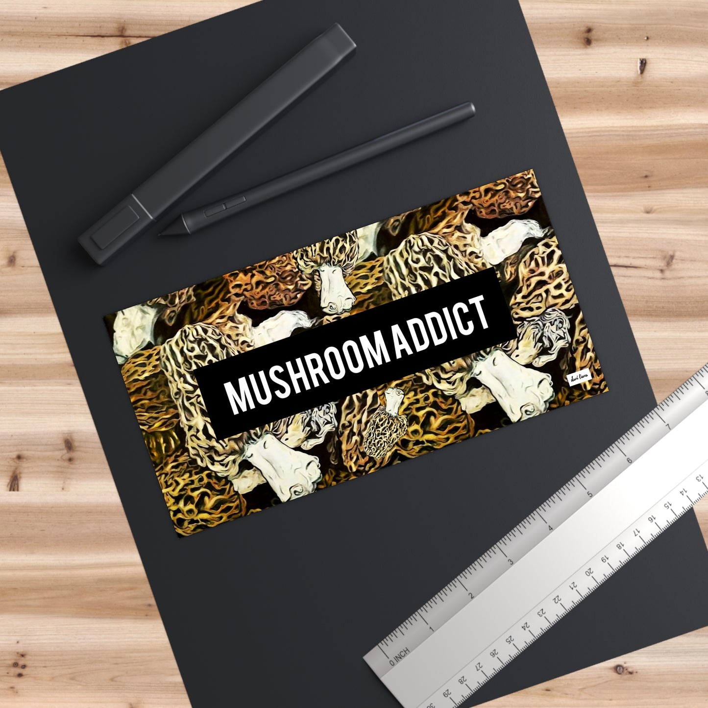 Mushroom Addict. Morel Mushroom Bumper Sticker