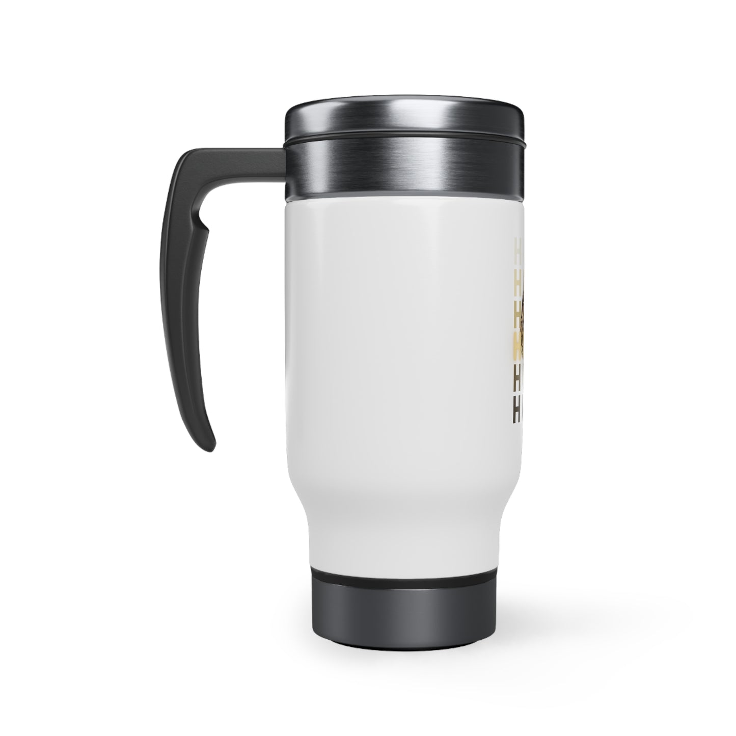 Morel Mushroom Stainless Steel Travel Mug with Handle, 14oz