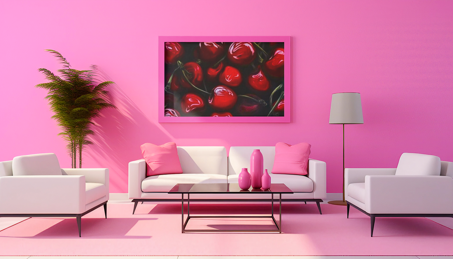 Cherry Oil Painting Print