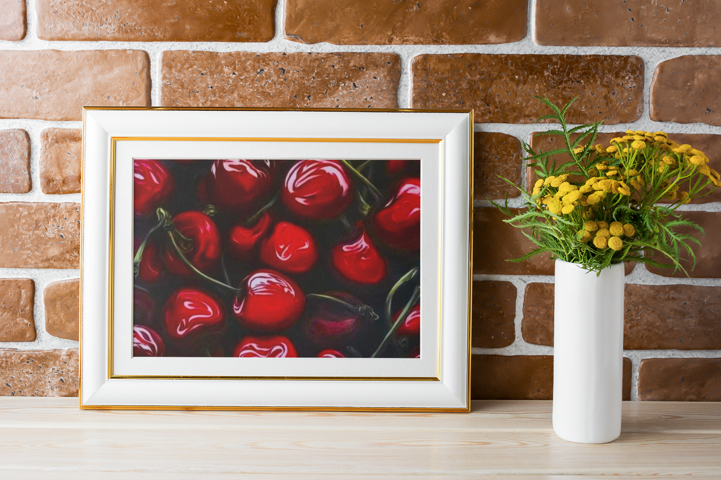 Cherry Oil Painting Print