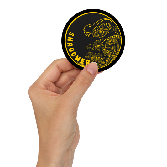 Shroomer Yellow and Black Embroidered patch