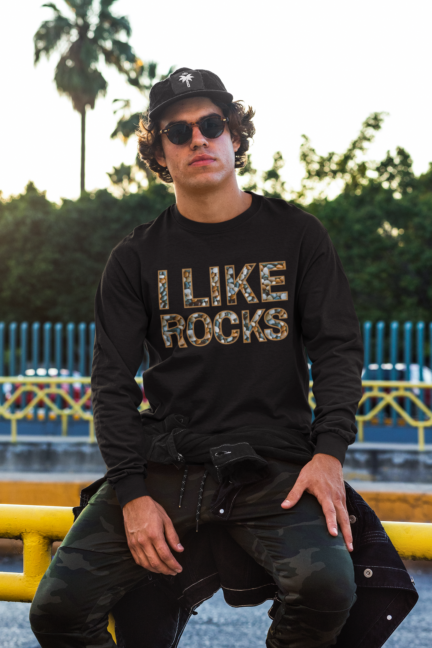 I like Rocks, Unisex Jersey Long Sleeve Tee